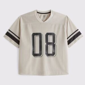 NWOT A&F Men's Neutral Gray 08 Athletic Jersey